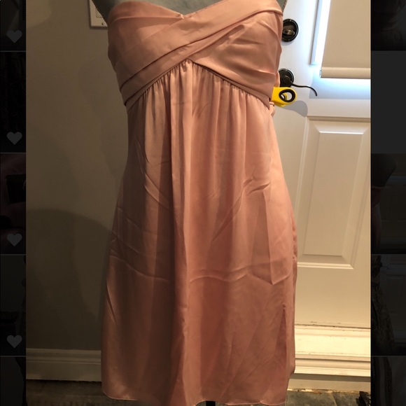 BCBG soft pink cocktail length strapless dress - Picture 3 of 3